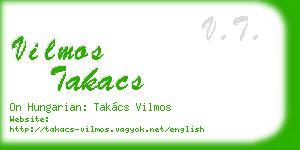 vilmos takacs business card