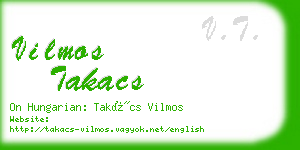 vilmos takacs business card